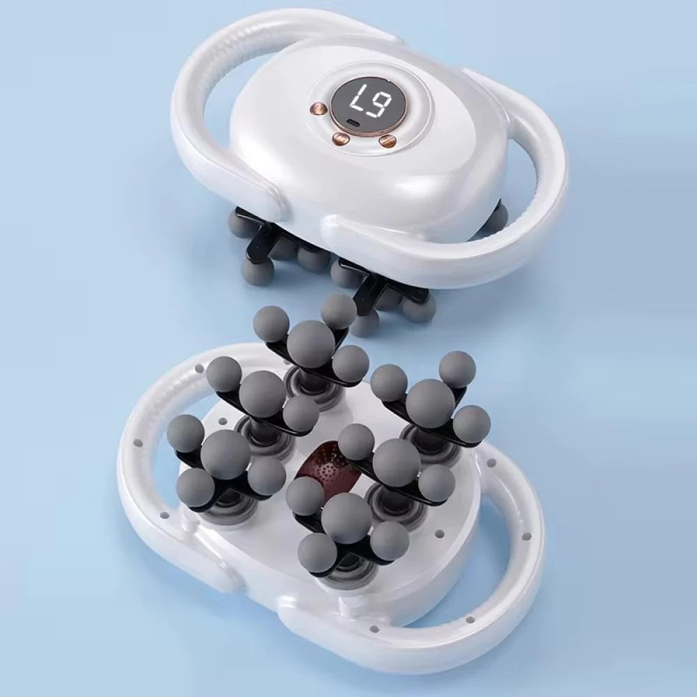 12-Head Deep Tissue Massage Gun-Pain Relief for Back, Waist & Neck