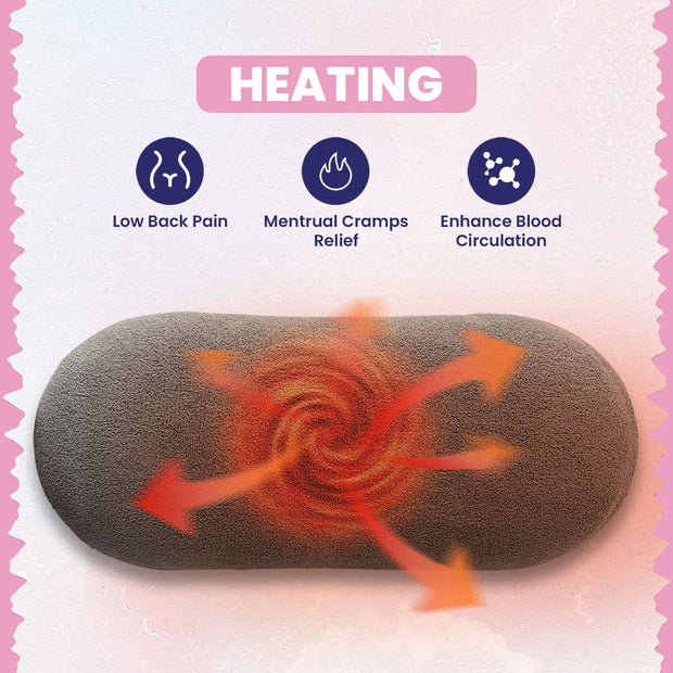 Portable Heating Pad for Period Cramps Relief with Heat & Massage