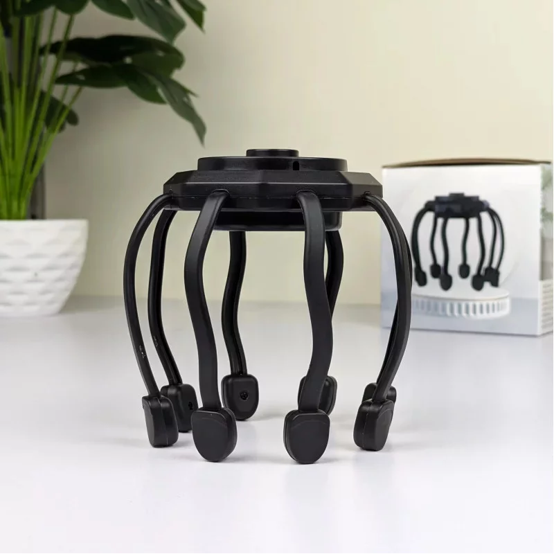 Electric Head Massager – Octopus Scalp Relaxer with 5 Modes & Red Light Therapy