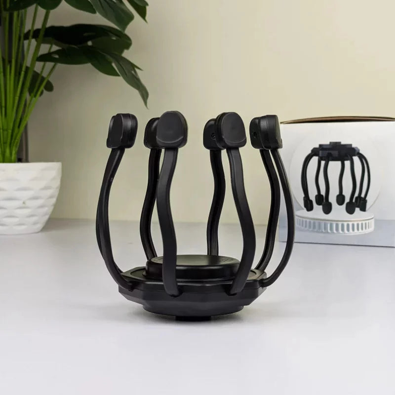 Electric Head Massager – Octopus Scalp Relaxer with 5 Modes & Red Light Therapy