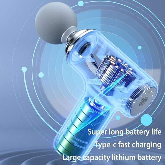 Mini Vibration Massage Gun – Wireless Rechargeable Fascia & Muscle Relaxation Massager