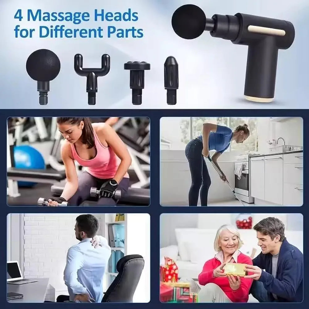 Mini Massage Gun – Portable Deep Tissue Percussion Massager
