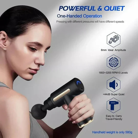 Mini Massage Gun – Portable Deep Tissue Percussion Massager