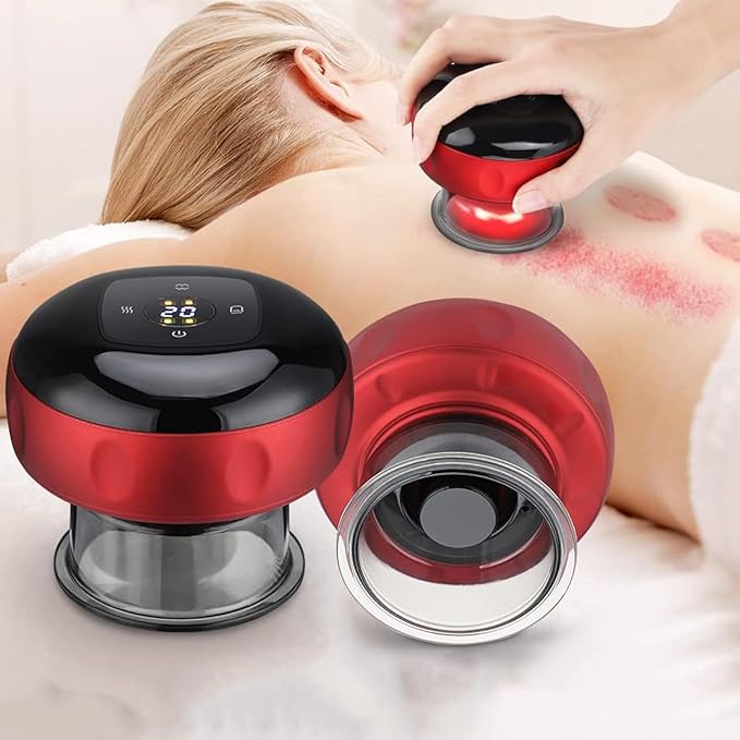 Electric Cupping Massager with Infrared Therapy – Pain Relief & Muscle Recovery