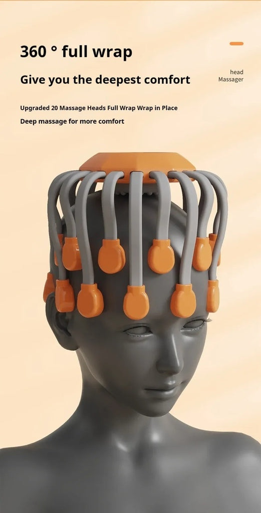 Electric Octopus Scalp Massager – Smart Multi-Point Claw Head for Relaxation