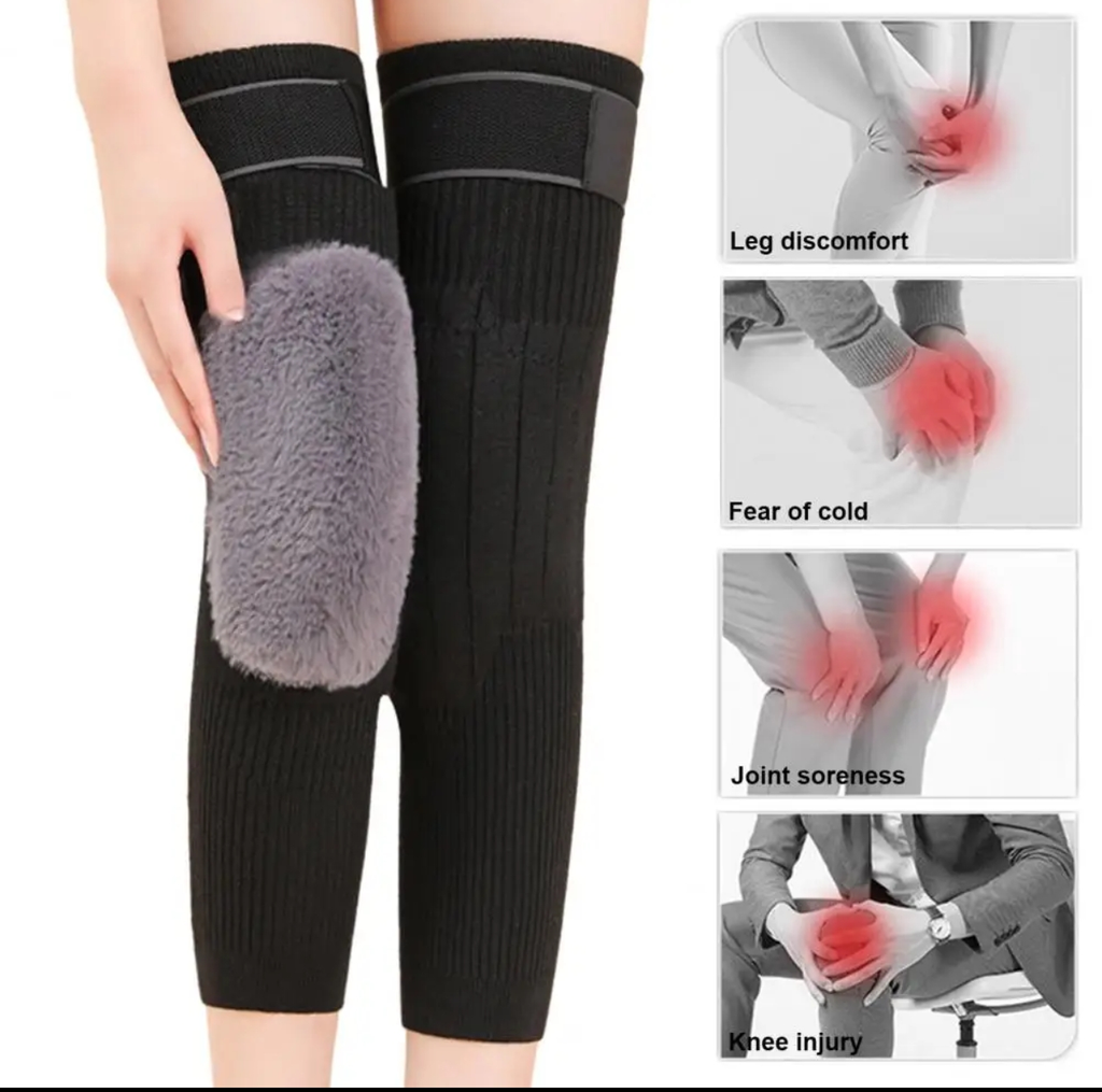 2 Pcs Kashmiri Wool Knee Warmers