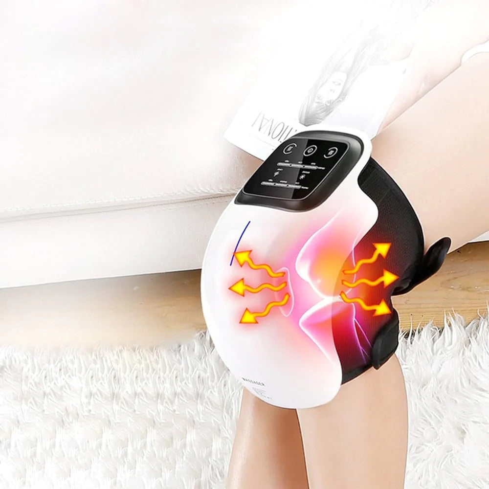 Cordless Smart Knee Massager – Vibration Therapy for Joint Pain Relief
