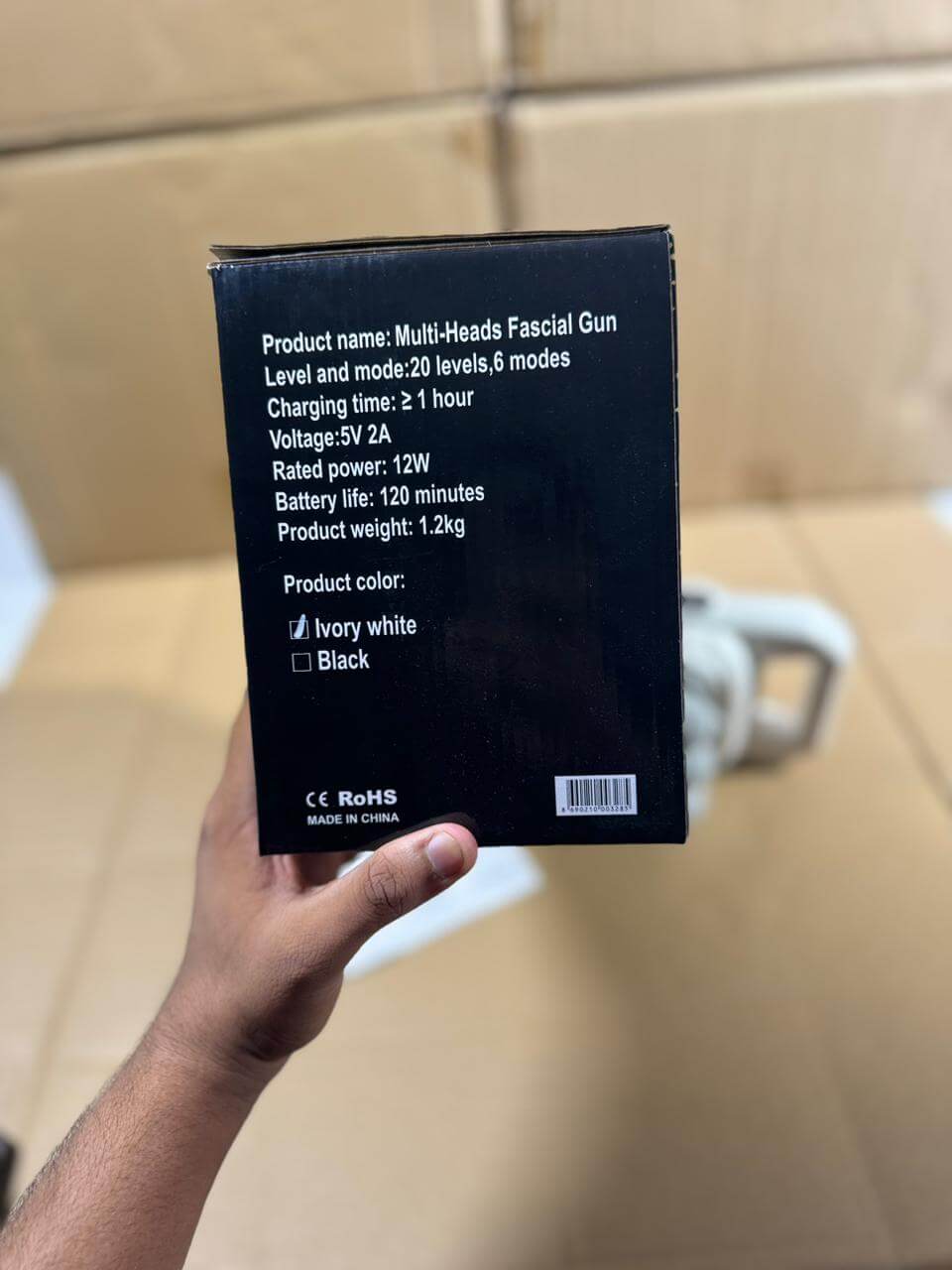 6-Head Fascia Muscle Massager Gun – Deep Tissue Relief for Back, Waist, and Legs