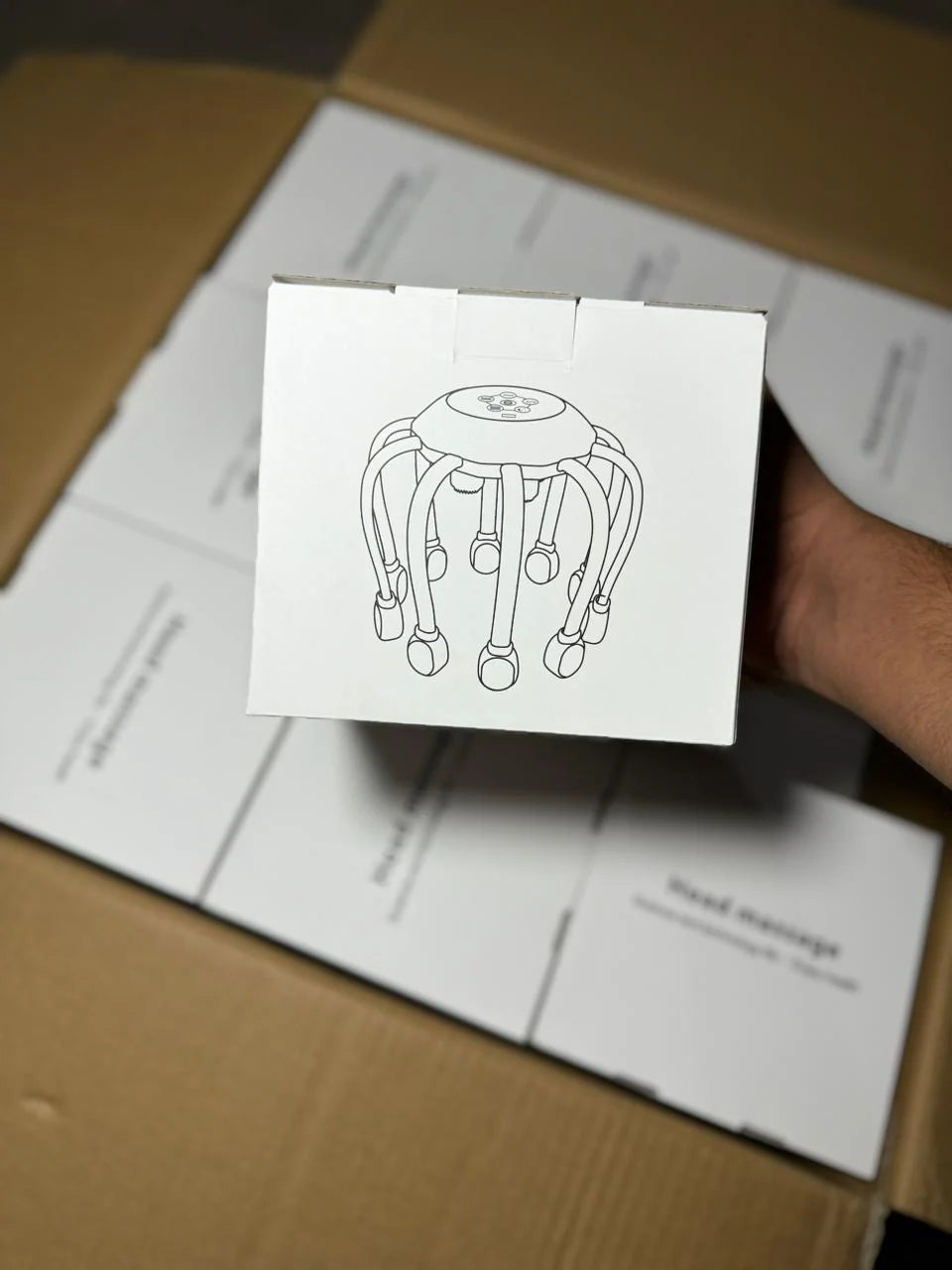 Electric Head Massager – Octopus Scalp Relaxer with 5 Modes & Red Light Therapy