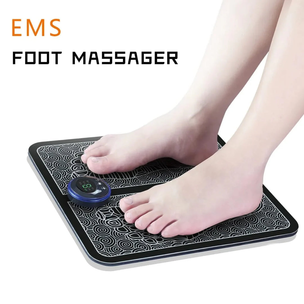 EMS Electric Foot Massager Pad – Leg Circulation & Pain Relief Machine
