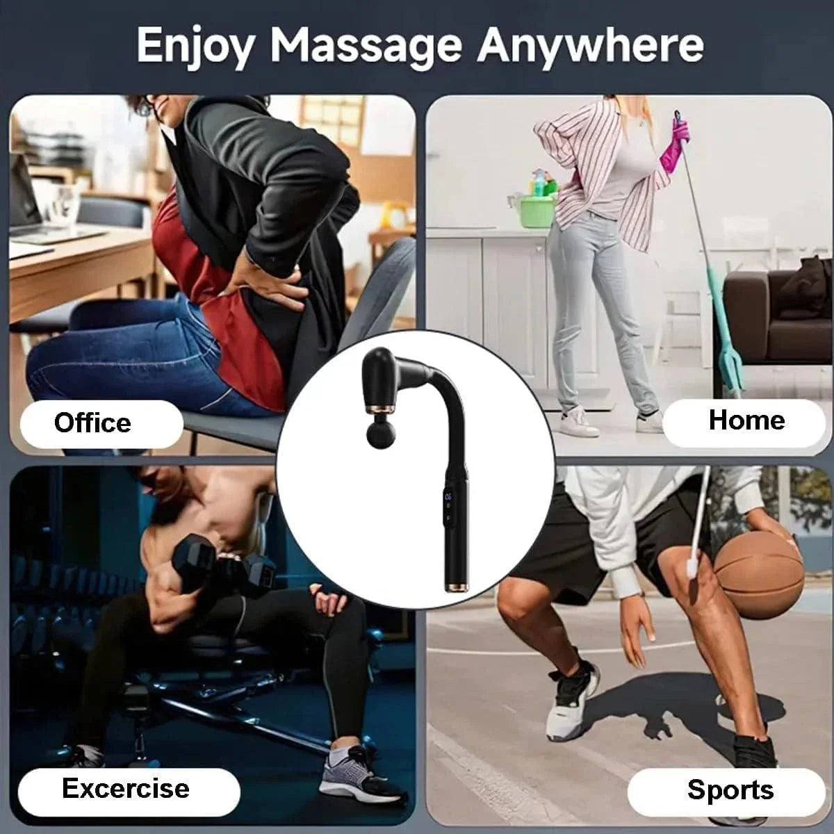 Portable Massage Gun | Relieve Deep Tissue Pain & Muscle Stress