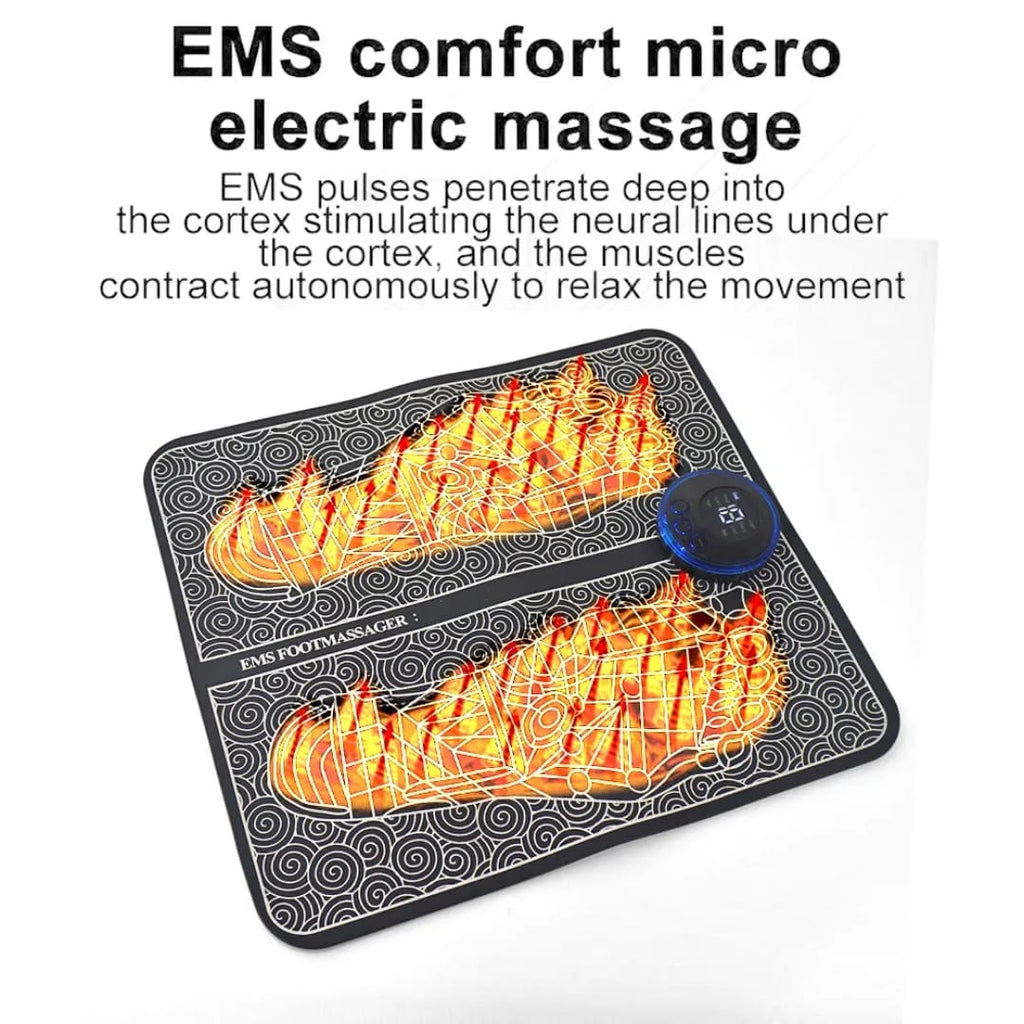 EMS Electric Foot Massager Pad – Leg Circulation & Pain Relief Machine