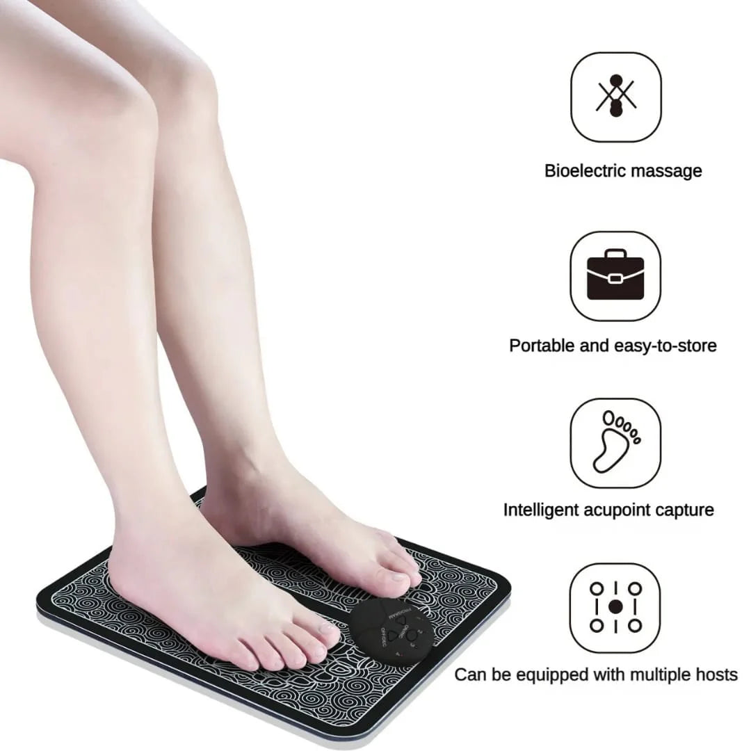 EMS Electric Foot Massager Pad – Leg Circulation & Pain Relief Machine
