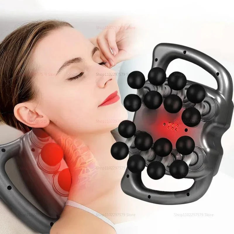 Fascia Gun with 16 Heads – Professional Deep Tissue Massage for Full Body Relief
