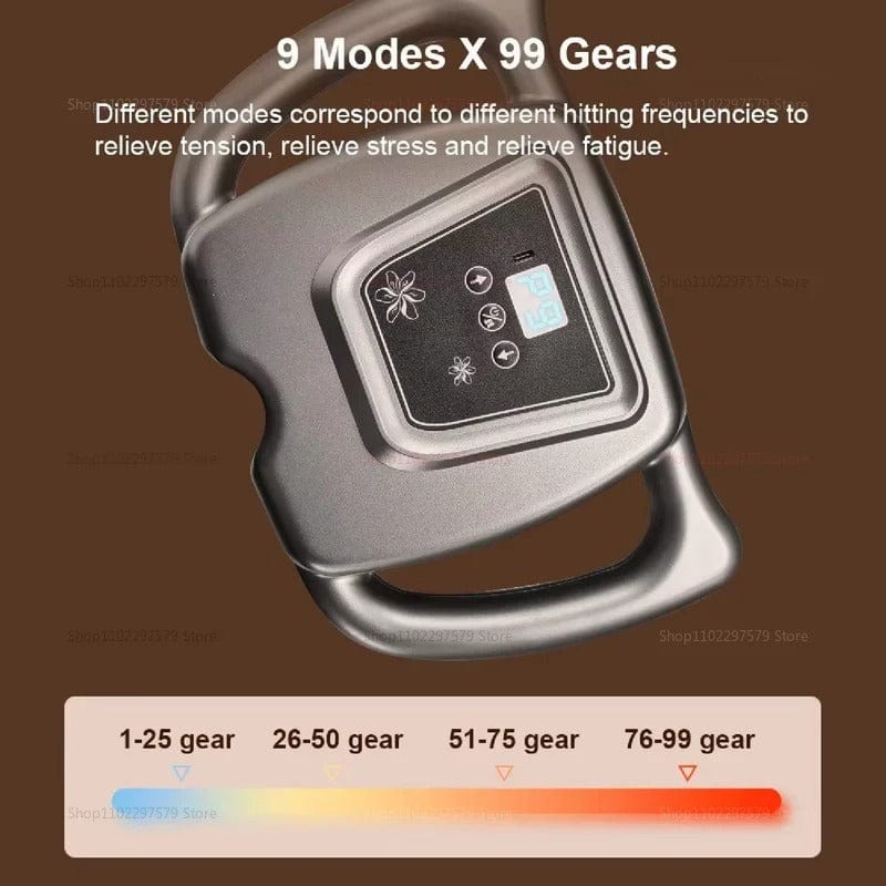 Fascia Gun with 16 Heads – Professional Deep Tissue Massage for Full Body Relief