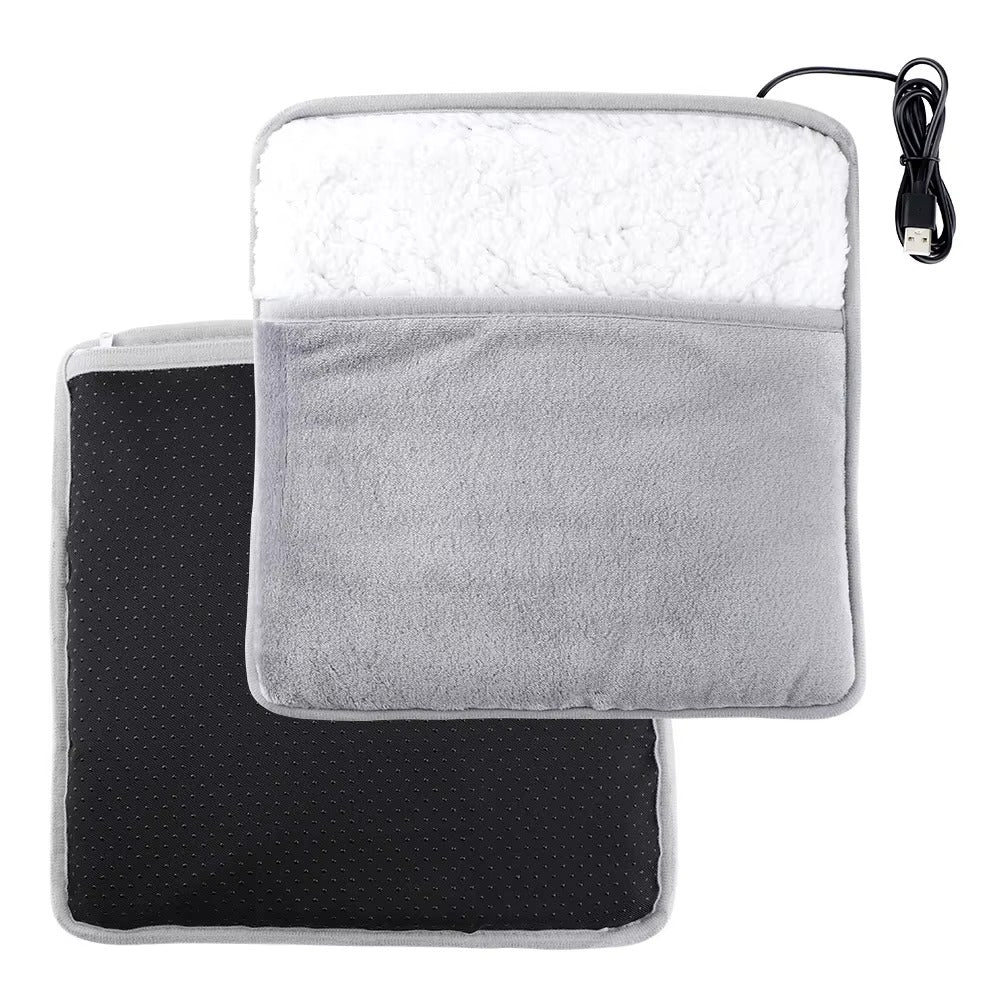 Electric Foot Warmer Pad – USB Heated Plush Mat for Cozy Winter Comfort